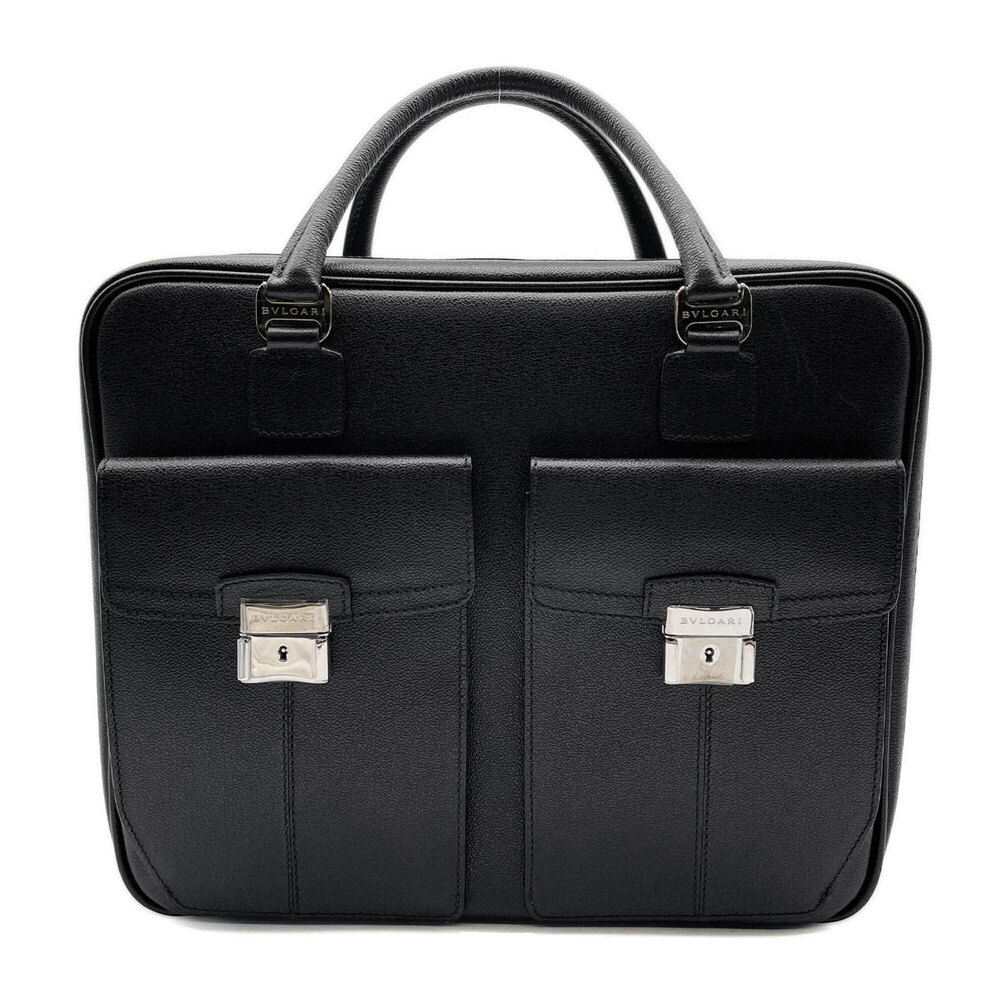 BVLGARI Bulgari Millerege 2-way Logo Large Capacity Boston Bag Business Shoul...